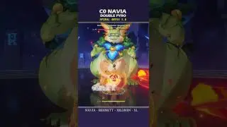 C0 Navia Double Pyro - Navia Bennett Xilonen Xiangling | Spiral Abyss 5.8 - Genshin Impact 【原神】