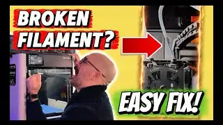 How to Fix Broken Filament Stuck in a 3D Printer (Bambu Lab H2D: PTFE Tube + Hotend)