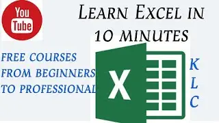Learn Excel in 10 minutes : Basics of  MS-Excel