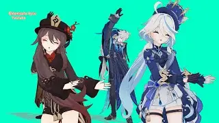 【Genshin Impact MMD ] ARTIS PAPAN ATAS Hutao x Furina R18 