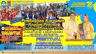 Pembukaan Karasmin Ragam Pesona Budaya Banjar 2024