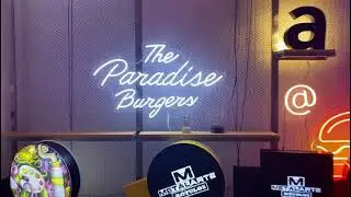 Neon flex  | Neón flexible  The paradise Burgers
