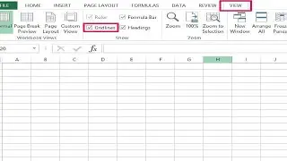 How to Remove Grid Lines in Excel