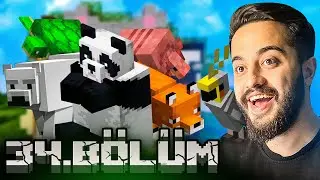 KÖYÜMÜZE DEV HAYVANAT BAHÇESİ YAPIP 8 FARKLI HAYVAN GETİRDİK! Minecraft 34. Bölüm