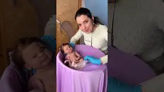 Parto empelicado ( estourando a bolsa amniótica ) bebê reborn 