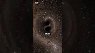 The Sound of Two Black Holes Colliding! #blackhole #sound