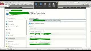 Azure Bot Service Tech Upgrade and Configurations