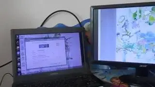 How to connect laptop to PC monitor VGA Cable