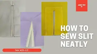 sew slit | 3 way to sew slit neatly you should know | sewing technique⚡