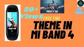 How to put famous garena free fire theme in mi band 4