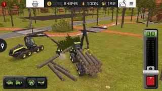Farming Simulator 18 - #3 The Scorpion King cuts trees - Gameplay