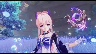 Genshin Impact 2.1 - Kokomi Gameplay On New Island Of Inazuma
