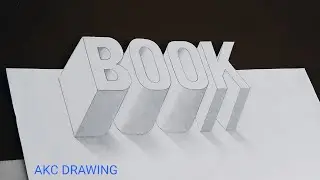 How to draw a 3d Book.
