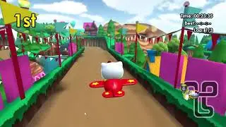 lets play hello kirtty kart racing