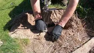 Installation instructions for a classic mole trap
