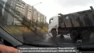 Проучил пешехода
