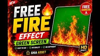 FREE Fire Green Screen Effect | Flame Overlay | Video Editing Asset | No Copyright