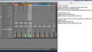 How to use multi audio out from Ableton Live
