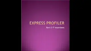 Express Profiler Part2 (Filters)