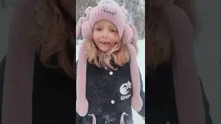 У меня склеился рот от снега😄 Не веришь? посмотри видео. 