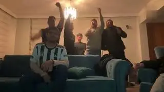 Fenerbahçe Taraftarının, derbi zaferi anındaki gol sevinçleri!