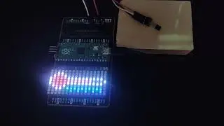 RP2040 Raspberry PI PICO - PIO - WS2812 RGB Matrix TMP36 Thermometer