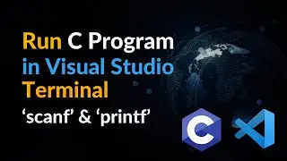 How to Run and Commands C Program  in Visual Studio Code Terminal Options | Scanf code tun in VSC