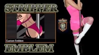 BLACK OPS 2 SEXY STRIPPER GIRL EMBLEM (HOT)