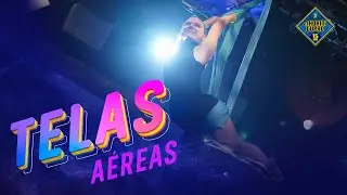 Dafne Keen surprises us with aerial silk acrobatics - El Hormiguero