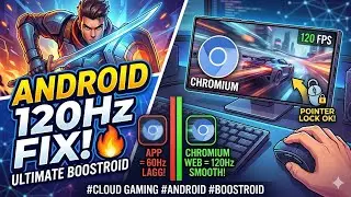 Boosteroid Android 120 FPS/HZ : Secret Browser for 4K with 120fps & Perfect Mouse Support on Andorid