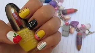Back to School Nail Art