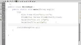java Write File with FileWriter