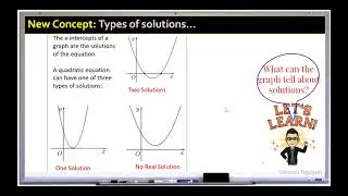 Solving quadratic equations by graphing
