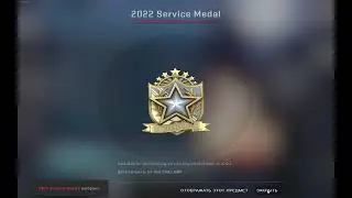 Getting 2022 Service Medal in CS:GO