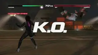 Dead or Alive 5 Last Round Kokoro (fighting force costume) vs Honoka
