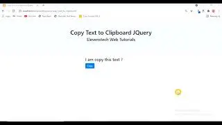 Copy Text on Clipboard using jQuery