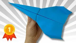 How To Make Paper Airplane World Record | Best Airplane Paper Model ⚡