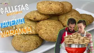 GALLETAS caseras de AVENA y NARANJA 🍊|100% SIN GLUTEN|