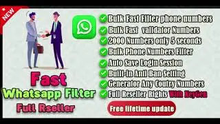 Super Fast Whatsapp Numbers Filter Pro-Full Reseller 