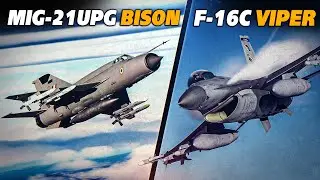 Mig-21UPG Bison Vs F-16C Viper CLASH | Digital Combat Simulator | DCS |
