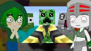 Mob talker girl's react to Bullying Mobs In Minecraft (The SERIES) by AJTHEBOLD (short ngl)