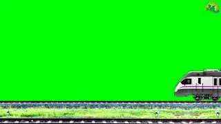 green screen kereta api