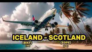 BOEING 737 | Live Weather I ICELAND - SCOTTLAND I FULL FLIGHT | 