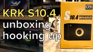 รีวิวแกะกล่อง KRK S10.4 subwoofer - unboxing, quick hook up - แบบไม่มีเตี้ยม