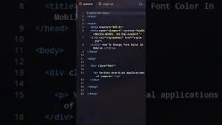 How To Change Text Color In Html🔥🤫 