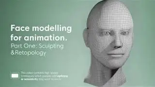 Blender Sculpting and retopology for face animation (timelapse with assets)