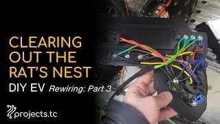 Rewiring my electric car conversion, part 3: Clearing out the rat's nest (in the rain)