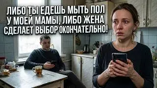 Либо Ты Едешь Мыть Пол У Моей Мамы, Либо Жена Сделает Выбор Окончательно!
