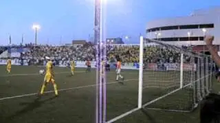 Ontinyent-Alcorcón//  Momento del Gol del Ontinyent 