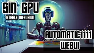 🖌 SIN GPU AUTOMATIC1111 WEBUI  🖌 Stable Diffusion -  Facil - WIndows